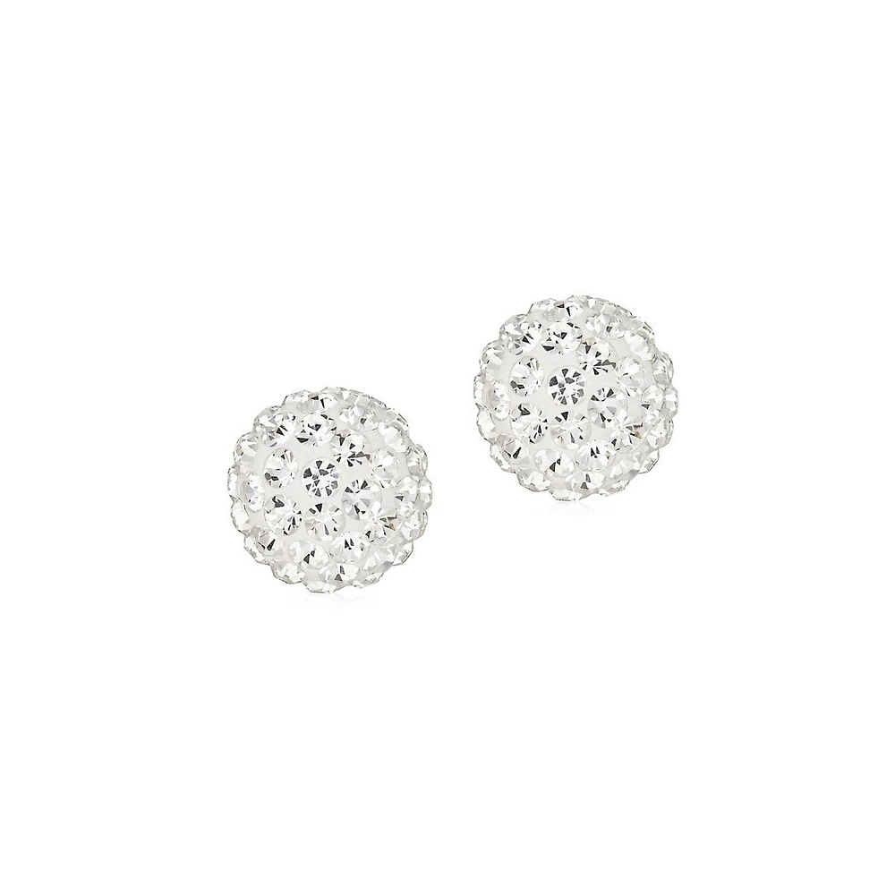 10K Yellow Gold & Cubic Zirconia Stud Earrings