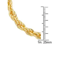 18K Goldplated Rope Bolo Bracelet