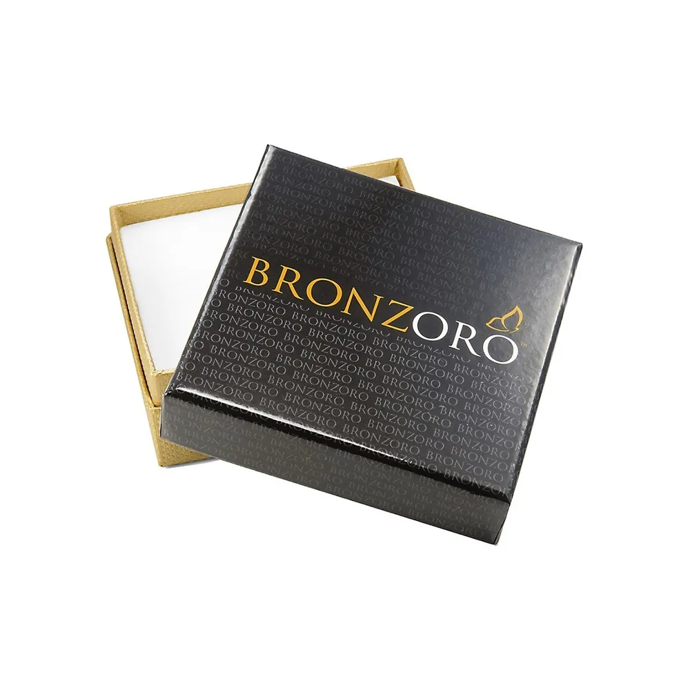 18K Goldplated & Cubic Zirconia Diamond-Cut Long Drop Earrings