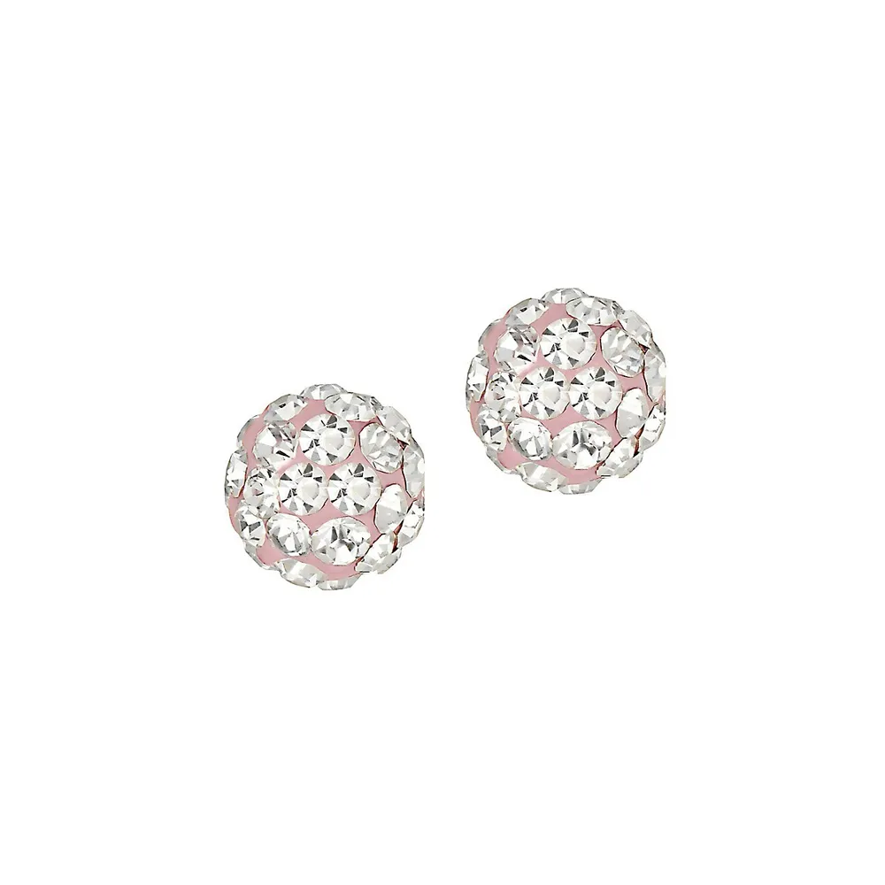 Sterling Silver & Cubic Zirconia Ball Stud Earrings