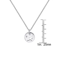 Sterling Silver & Cubic Zirconia Pendant Necklace