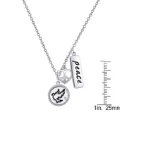 Sterling Silver Peace Pendant Necklace