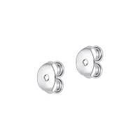 Ensemble de boutons d'oreilles en argent sterling rhodié avec cristaux