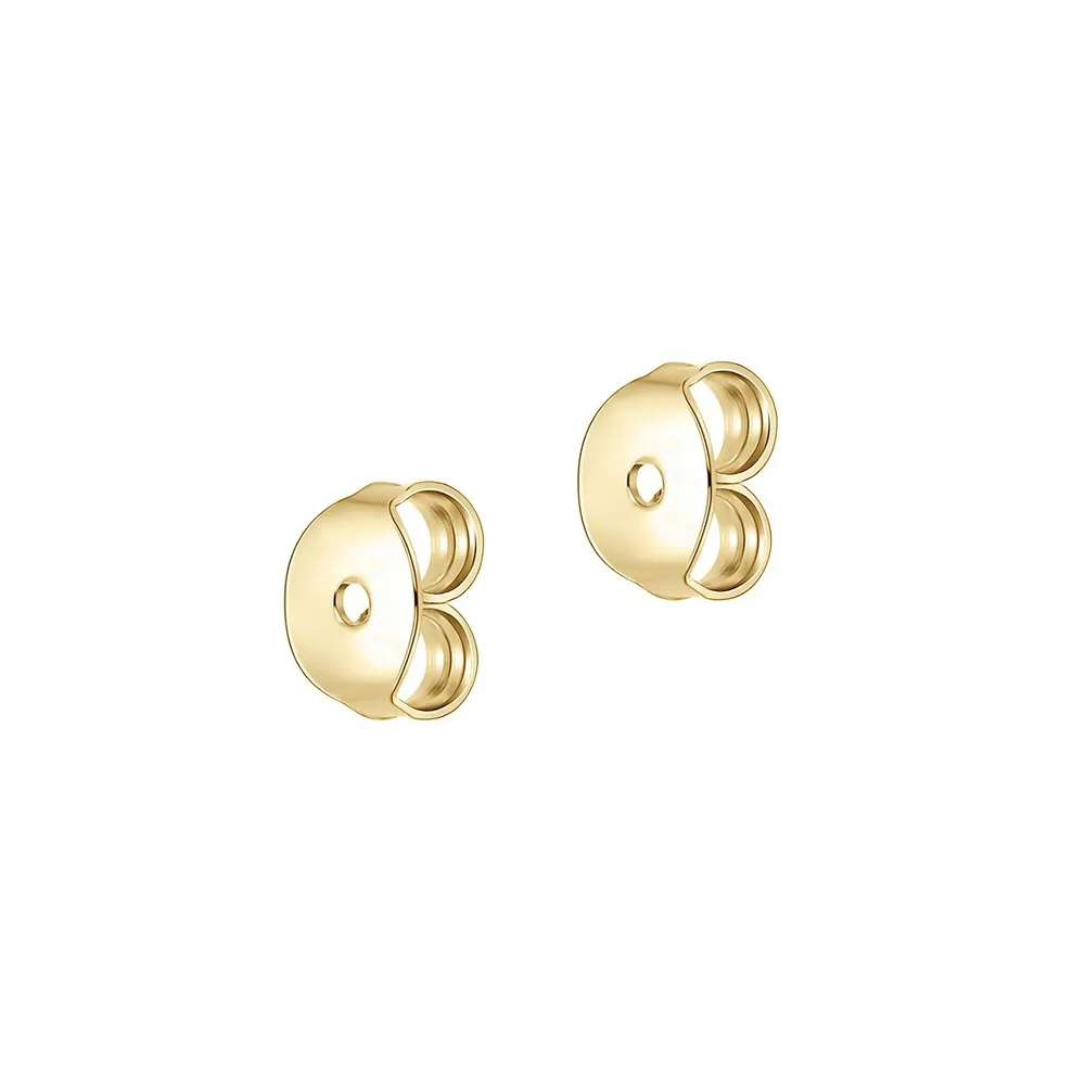 2-Pair 10K Goldplated Stud & Hoop-Drop Earring Set