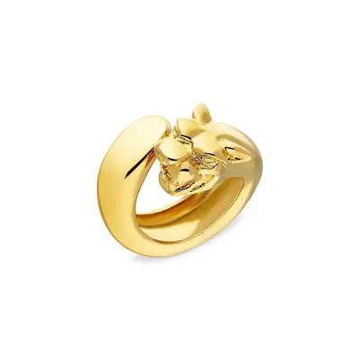18K Goldplated Panther Ring