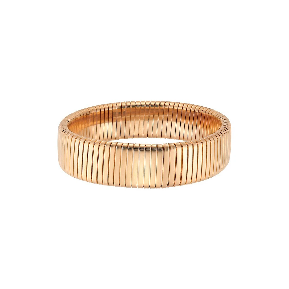 18K Goldplated Omega Bracelet