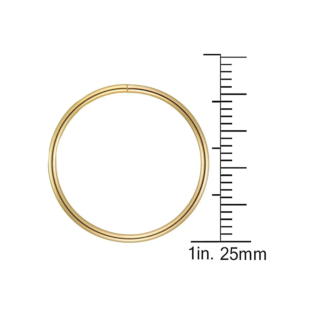 10K Yellow Gold Hoop Earrings