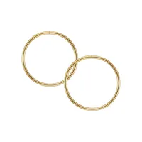 10K Yellow Gold Hoop Earrings