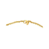 18K Goldplated Heart Pendant Necklace