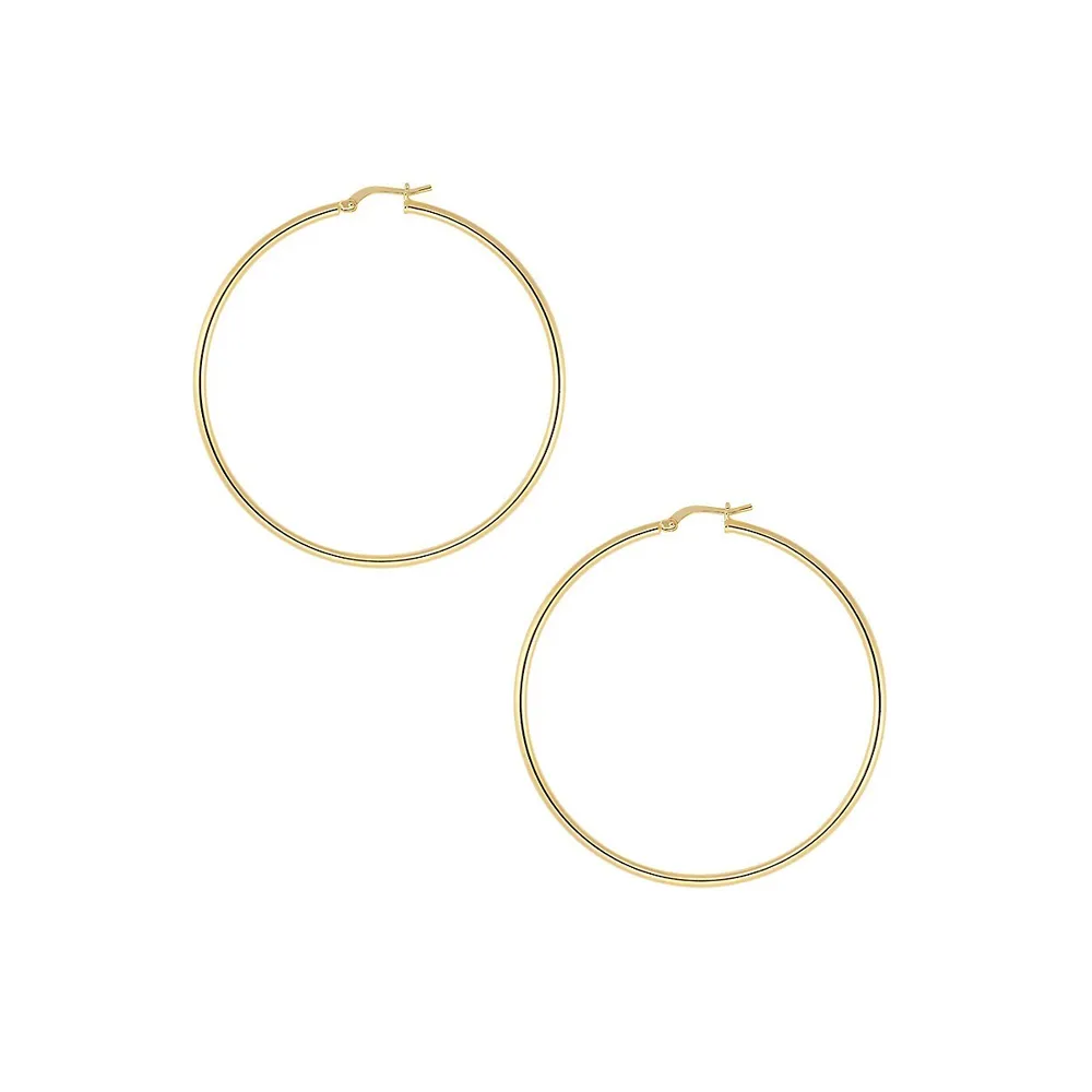 18K Gold Plated Hoop Earrings