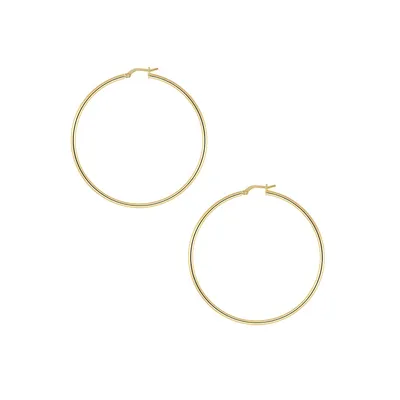 18K Gold Plated Hoop Earrings