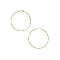 18K Gold Plated Hoop Earrings