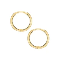 Gold Celebration 10K Yellow Gold Polished Huggie Earrings