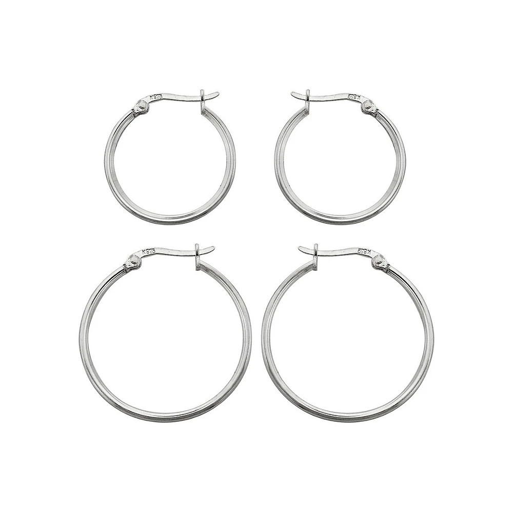 Sterling Silver Hoop Earrings