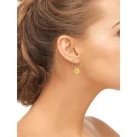 Ensemble de deux paires de boucles d'oreilles en or jaune 10 ct avec perles de Murano douce de 4 mm Gold Celebration