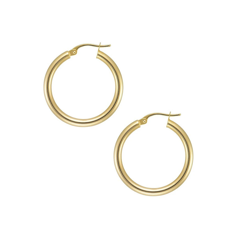 10K Yellow Gold Hoop Earrings