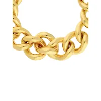 Chunky Polished 18K Goldplated Chain Bracelet