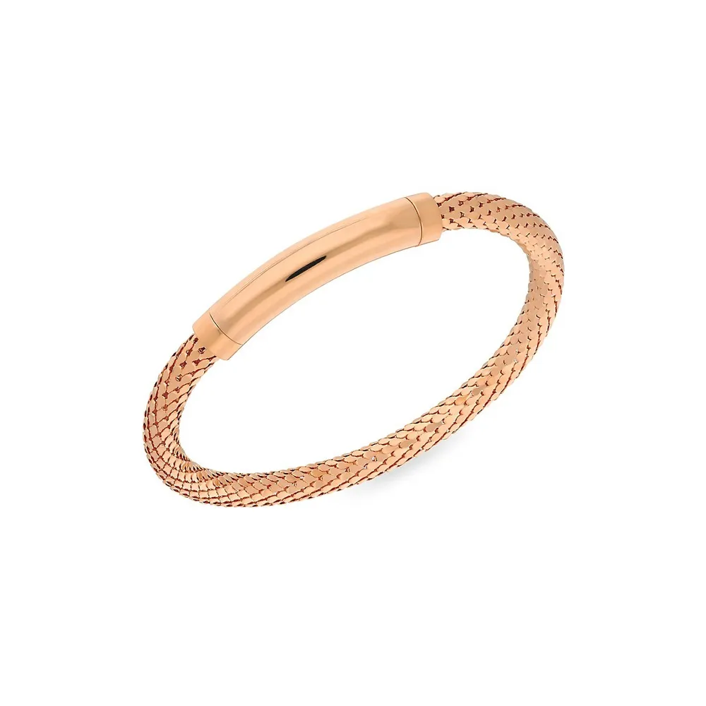 18K Rose Goldplated Bangle Bracelet