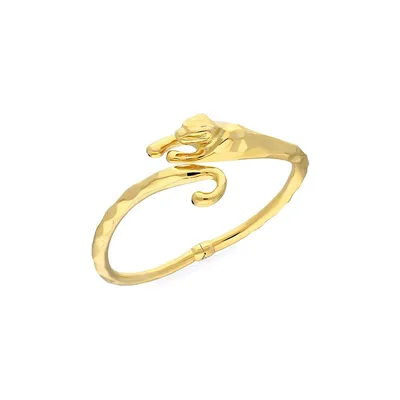 18K Goldplated Panther Bangle Bracelet