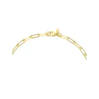 18K Goldplated Paper Clip Link Chain Necklace