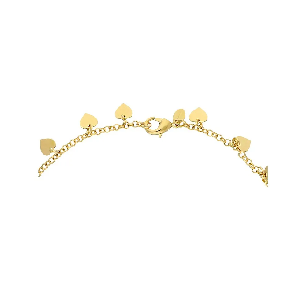 18K Goldplated Heart Necklace