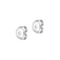 Sterling Silver & Cubic Zirconia Heart Stud Earrings