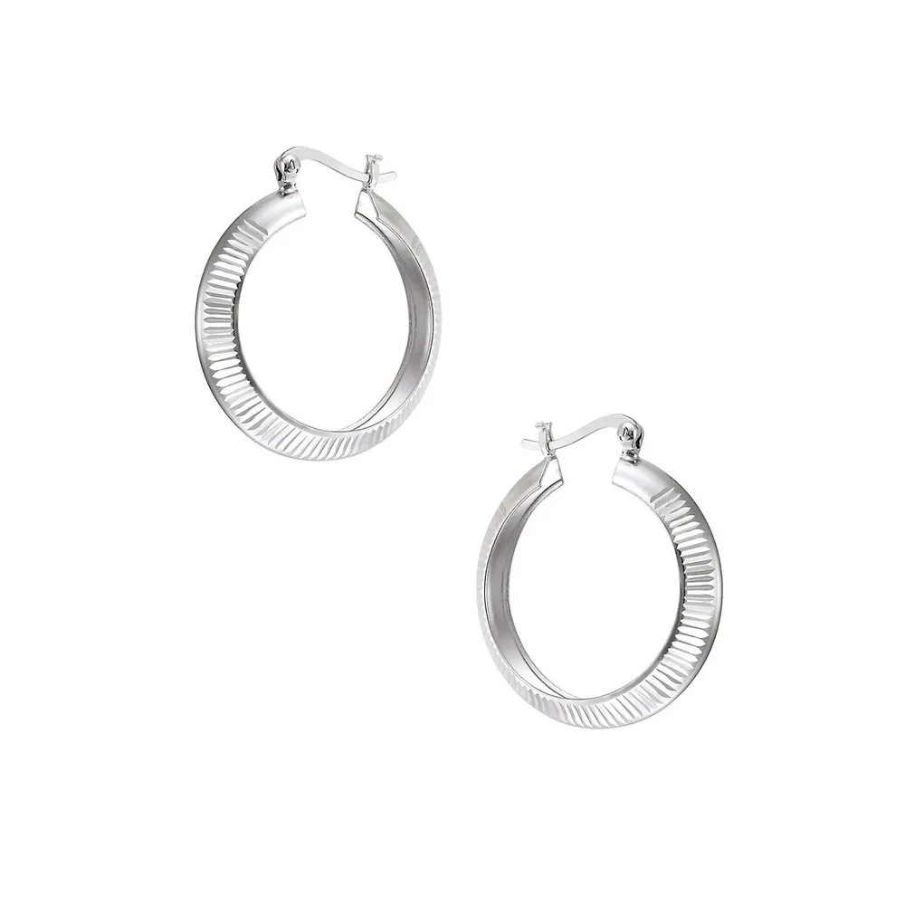 2-Piece Sterling Silver Earrings Set