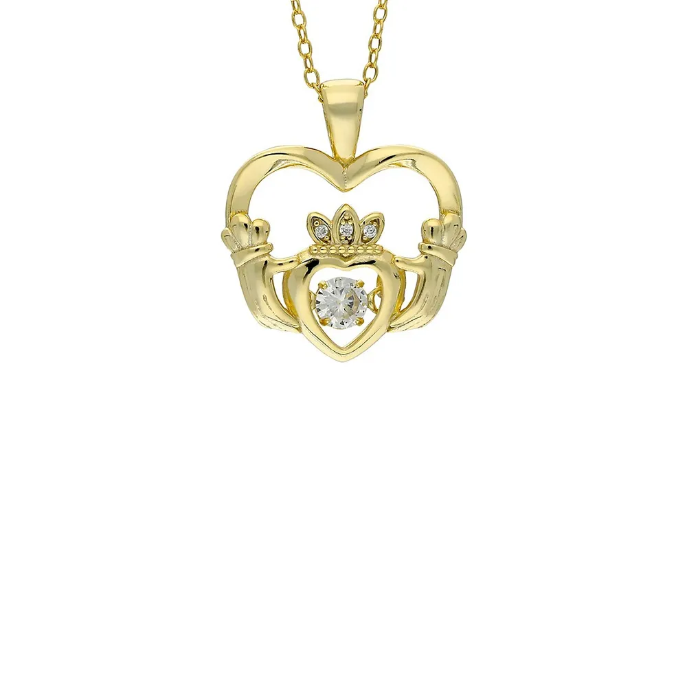 14K Goldplated Sterling Silver Pendant Necklace