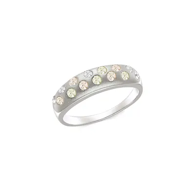 Sterling Silver Crystal Embellished Ring