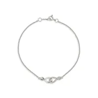 Bracelet en argent sterling avec zircons cubiques