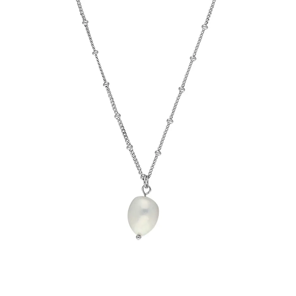 Sterling Silver & Fresh Water Pearl Pendant Necklace