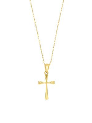 real gold cross chain