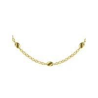 14K Goldplated Sterling Silver Station Necklace