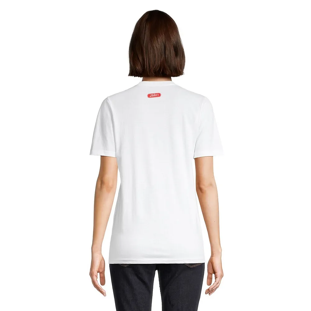 T-shirt unisexe avec imprimé du menu de Zellers