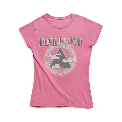 Girl's Pink Floyd Licensed Graphic T-Shirt