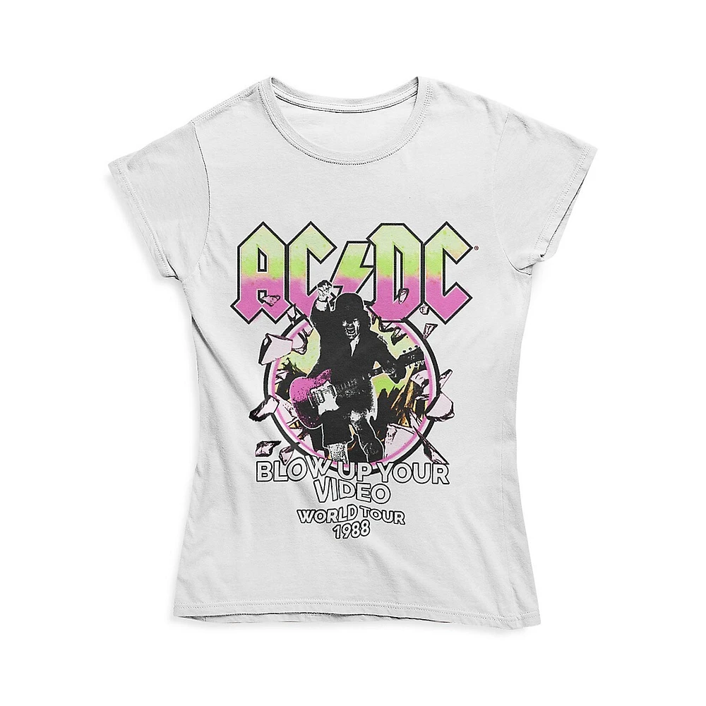 Girl's ACDC Cap-Sleeve T-Shirt