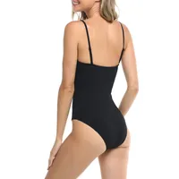 Palm One-Piece Underwired Ribbed Swimsuit