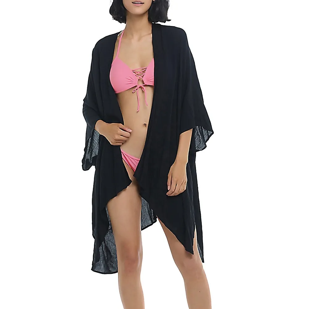 Aubree Wide-Sleeve Coverup