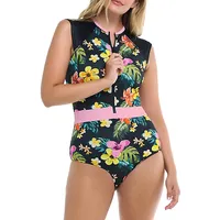 Tropical-Print Stand-Up Paddlesuit
