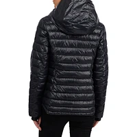 Vela Channel-Quilted 3-In-1 Lightweight Packable Puffer Coat