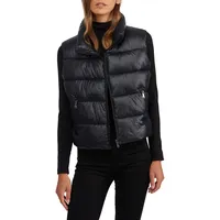 Vela Channel-Quilted 3-In-1 Lightweight Packable Puffer Coat