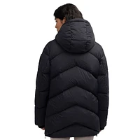 Fallon Chevron-Quilted Down-Blend Puffer Jacket