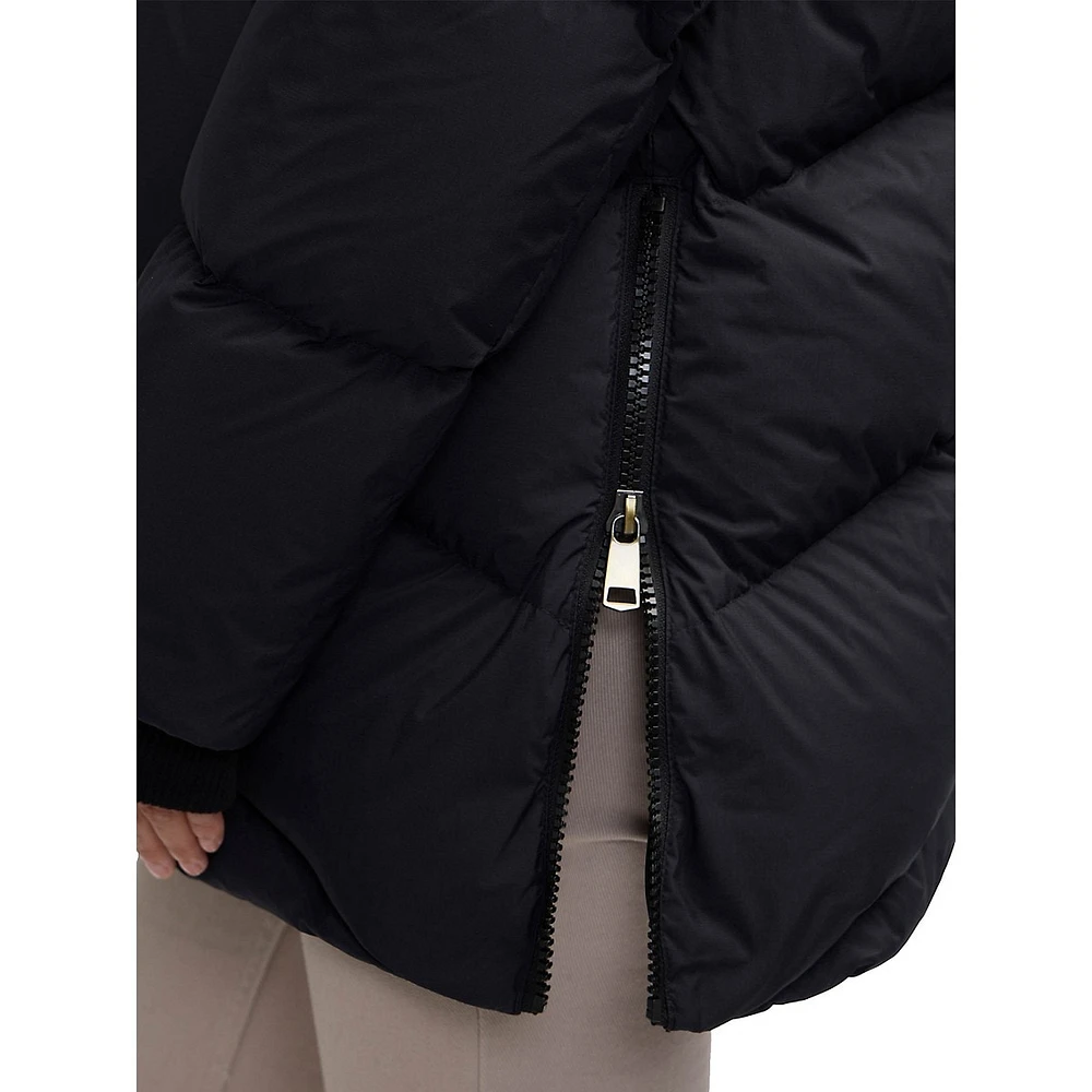 Fallon Chevron-Quilted Down-Blend Puffer Jacket