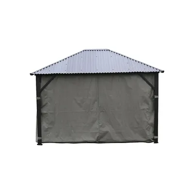 4-Panel Safezone Side Curtains for 12-Foot x 16-Foot Gazebo