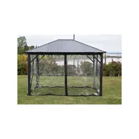 4-Panel Clear Side Curtains for Gazebo