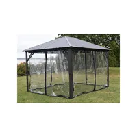 4-Panel Clear Side Curtains for Gazebo