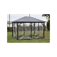 4-Panel Clear Side Curtains for Gazebo