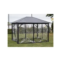 4-Panel Clear Side Curtains for Gazebo