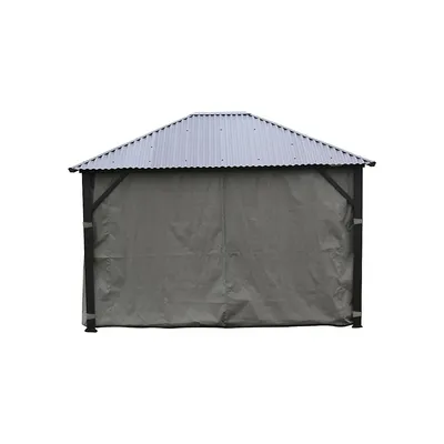 4-Panel Side Curtains for 10-Foot x 12-Foot Gazebo