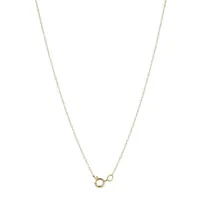 10K Yellow Gold Pearl Pendant Necklace
